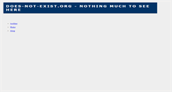 Desktop Screenshot of does-not-exist.org